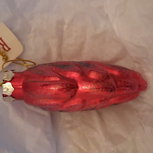 Leaf Leaves Glass Ornament Fall Holiday Christmas All Seasons Decoration Decor - Picture 4 of 11